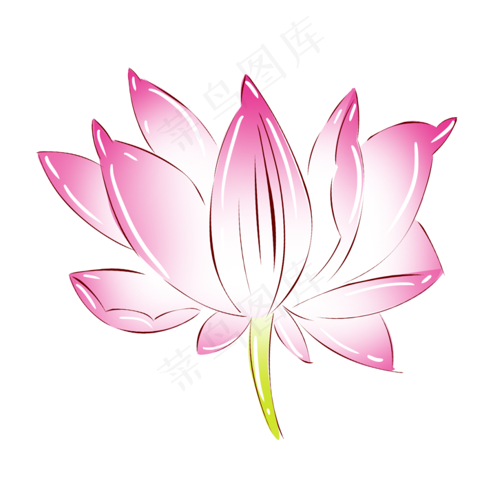 植物粉红色荷花(2000X2000(DPI:300))psd模版下载