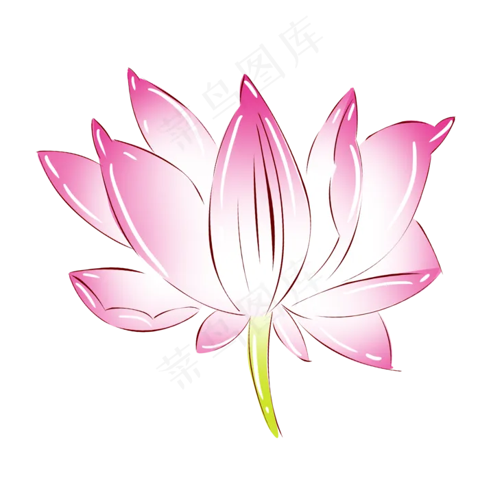 植物粉红色荷花(2000X2000(DPI:300))psd模版下载
