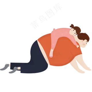 温馨父亲节女儿父亲骑马游戏