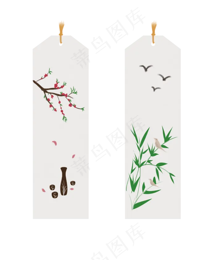 艺术书签(2500X3000(DPI:300))psd模版下载