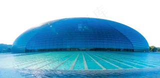 国家大剧院全景图,免抠元素