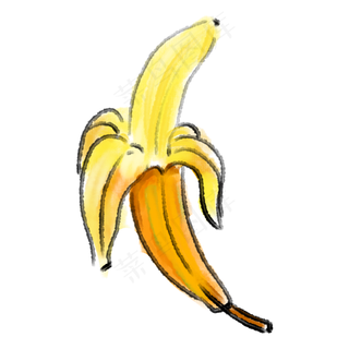 水墨中国风香蕉