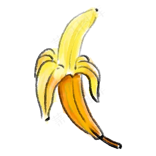 水墨中国风香蕉