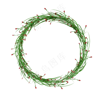c4d立体卡通花环免费下载