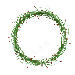 c4d立体卡通花环免费下载