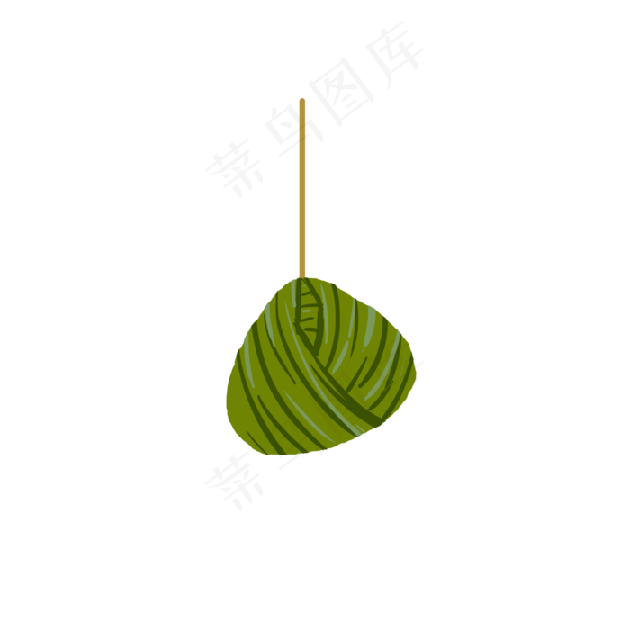 绿色的粽子(2000X2000(DPI:300))psd模版下载