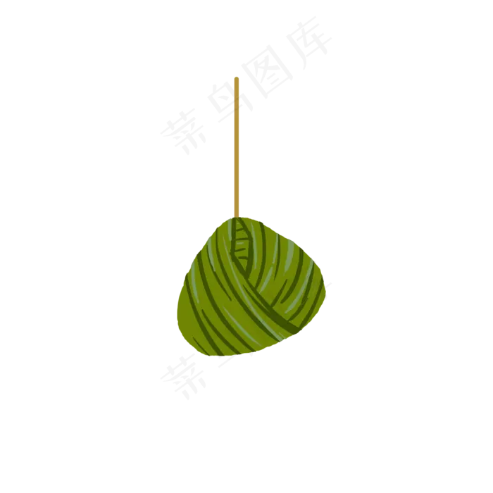 绿色的粽子(2000X2000(DPI:300))psd模版下载