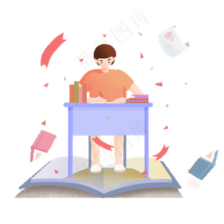 高考考生努力学习