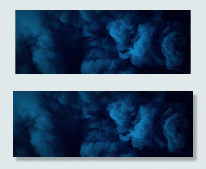 蓝色烟雾Banner纹理背景