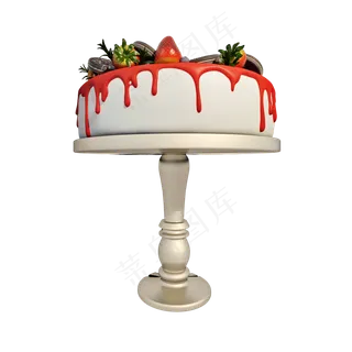 立体水果蛋糕png图