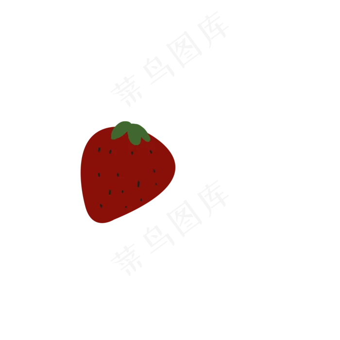 卡通草莓(2000*2000px 150 dpi )psd模版下载