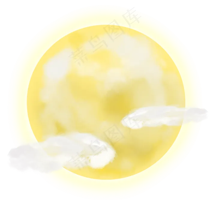 中秋节一轮圆圆的月亮,免抠元素(2000*2000px 300 dpi )psd模版下载