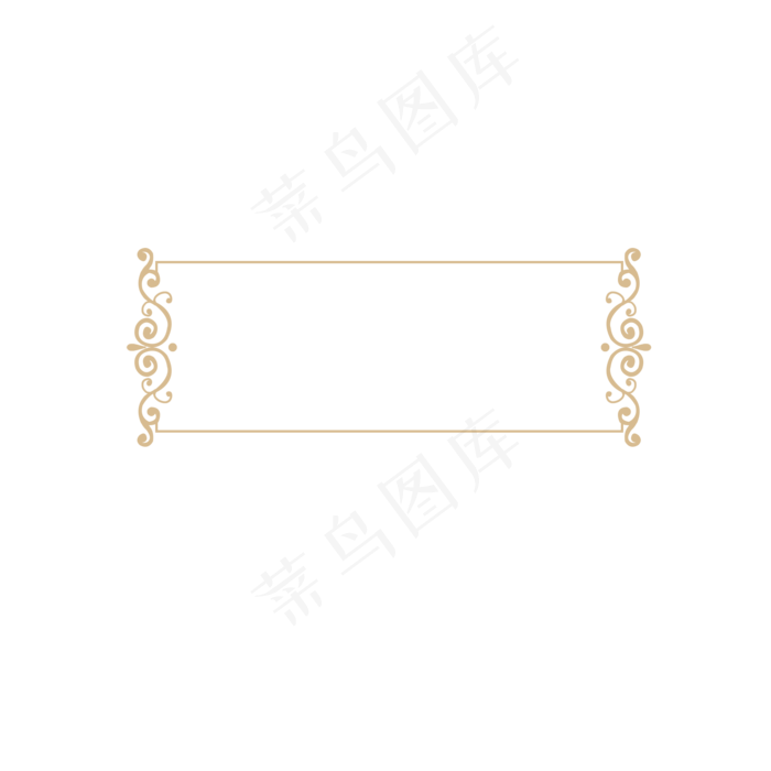 欧式复古金色花纹边框,免抠元素(2000*2000px)psd模版下载