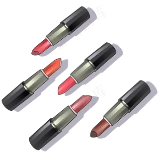 38妇女节女神的很多支口红,免抠元素