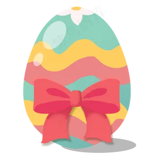 彩色复活节蛋可爱