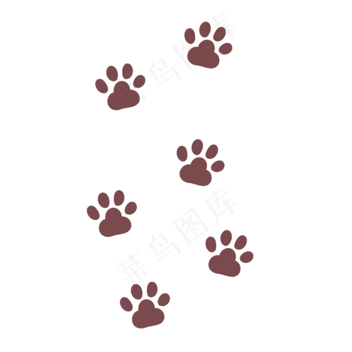 行走的猫爪爪印,免抠元素(2000X2000(DPI:300))psd模版下载