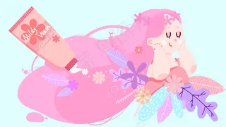 美容美妆精致猪猪女孩