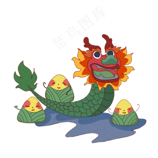 端午节赛龙舟包粽子