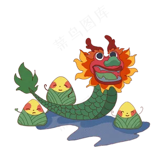 端午节赛龙舟包粽子