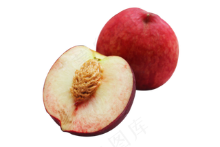 毛桃水蜜桃,免抠元素