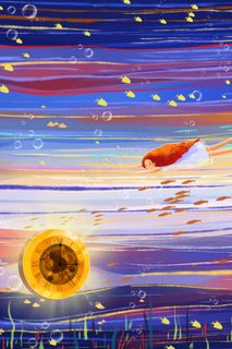 深海寻宝艳丽色彩治愈系