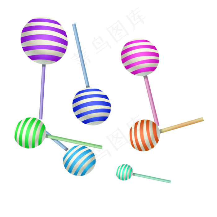 美味棒棒糖果素材元素