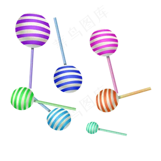 美味棒棒糖果素材元素