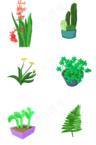 可爱小清新绿色植物