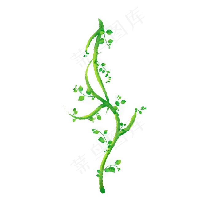 小清新藤蔓树叶免抠(2000X2000(DPI:300))psd模版下载