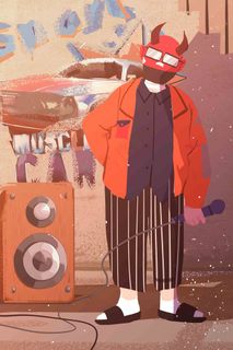 流行文化国潮非主流街头文化涂鸦喷绘