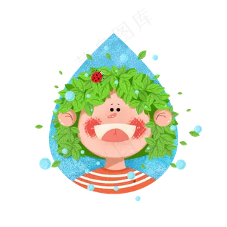 雨水节气,免抠元素