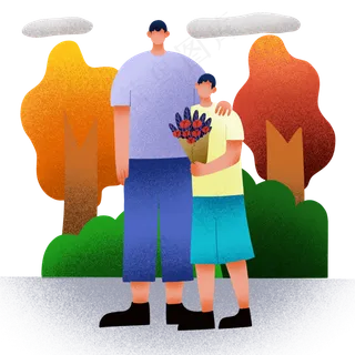 庆祝父情节装饰