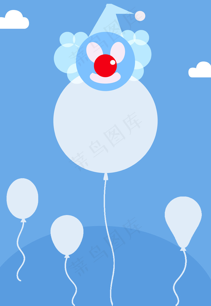 平面卡通愚人节海报