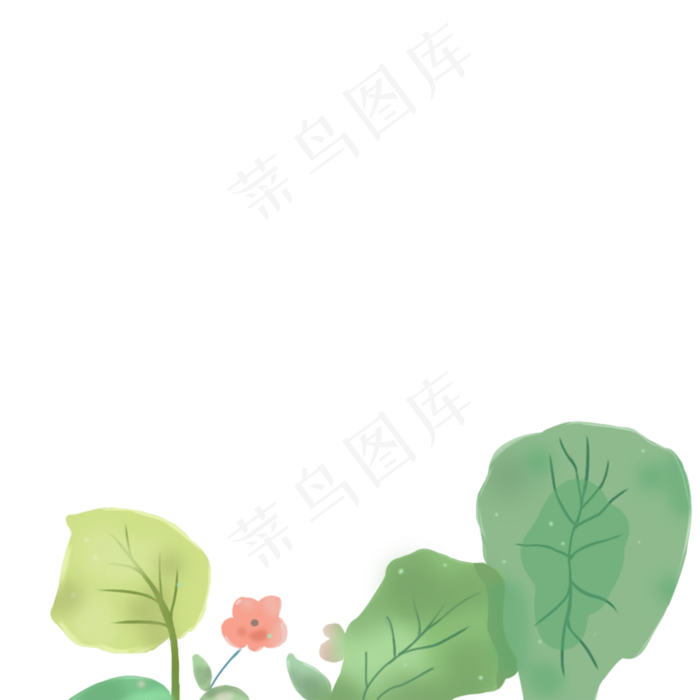 春天植物绿叶下载(2000X2000(DPI:300))psd模版下载