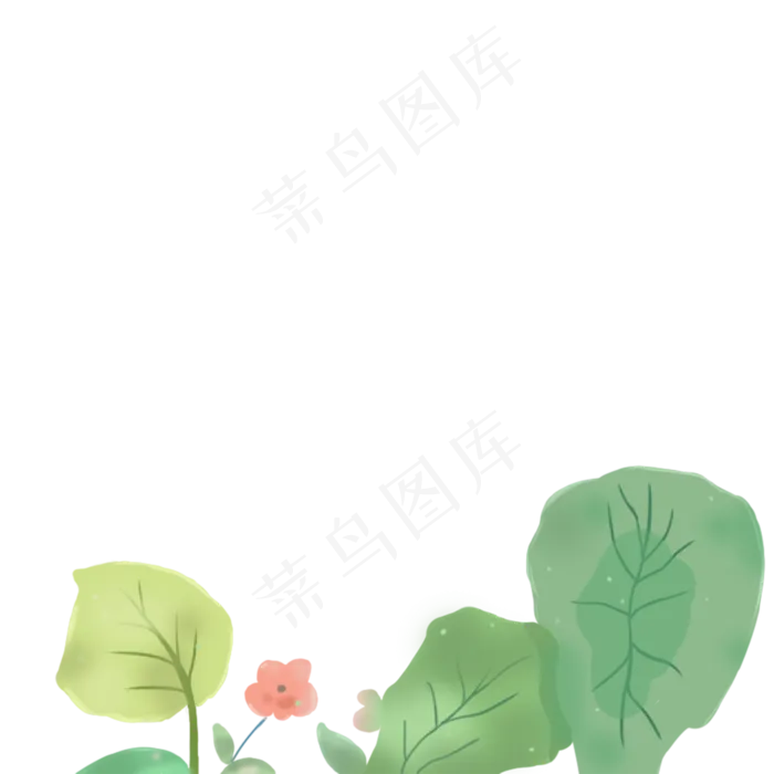 春天植物绿叶下载(2000X2000(DPI:300))psd模版下载