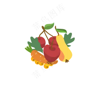 夏季水果卡通图案