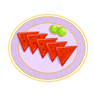 西瓜水果夏季旅游