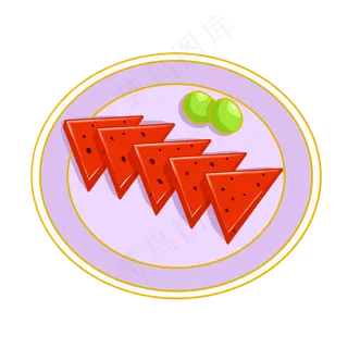 西瓜水果夏季旅游