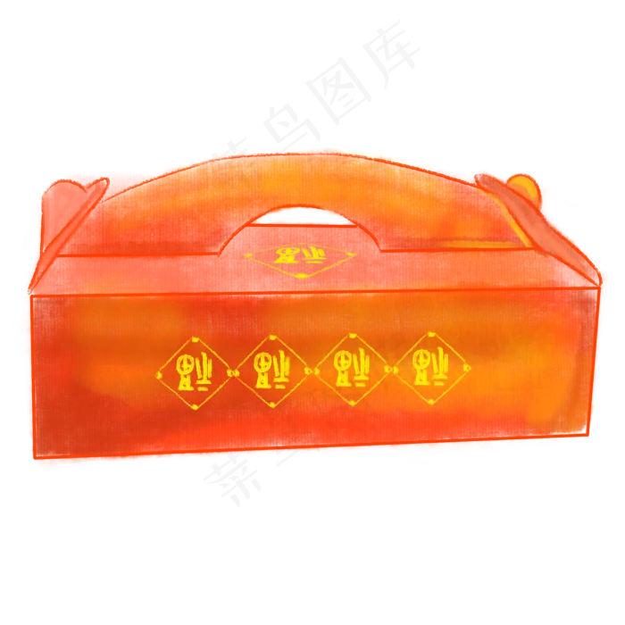 年货红色的福字礼袋,免抠元素