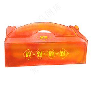 年货红色的福字礼袋,免抠元素