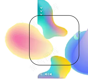 流体渐变装饰素材