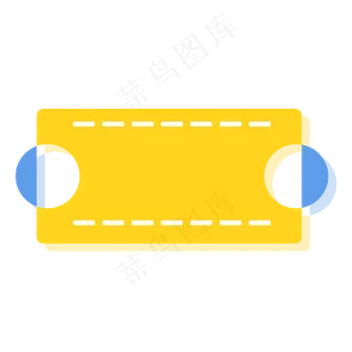 一个黄色优惠券图标