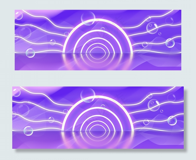 紫色灯管亮光渐变双十一背景