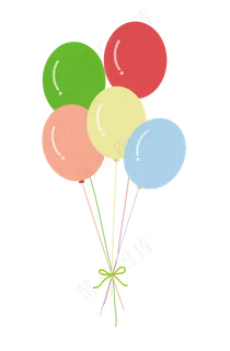 儿童节矢量气球