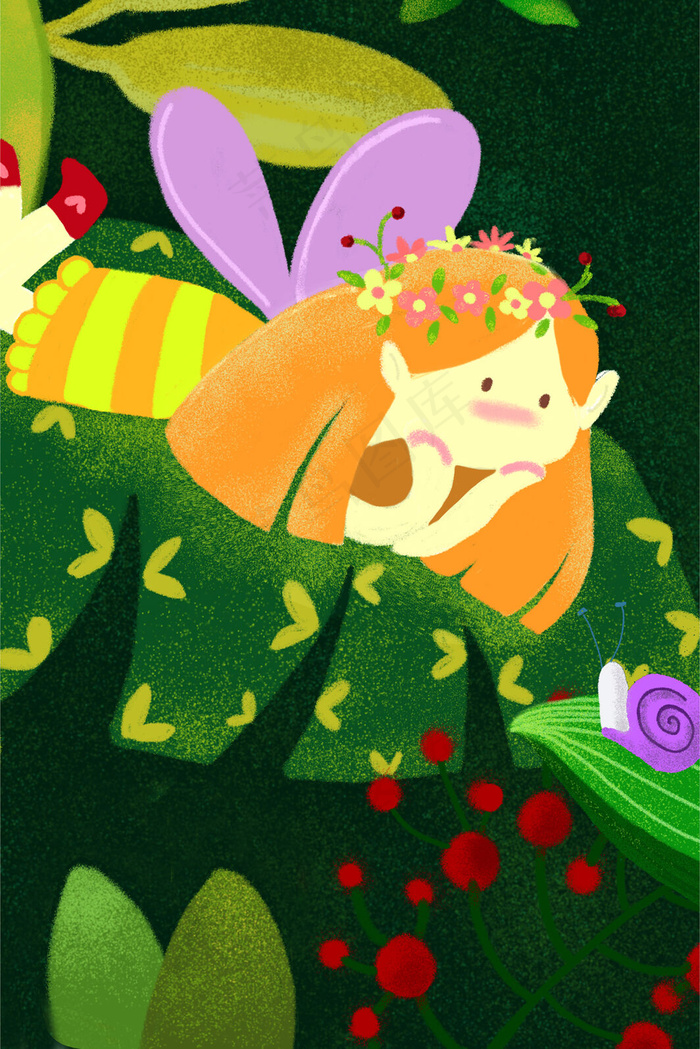 春季小精灵的花丛之旅