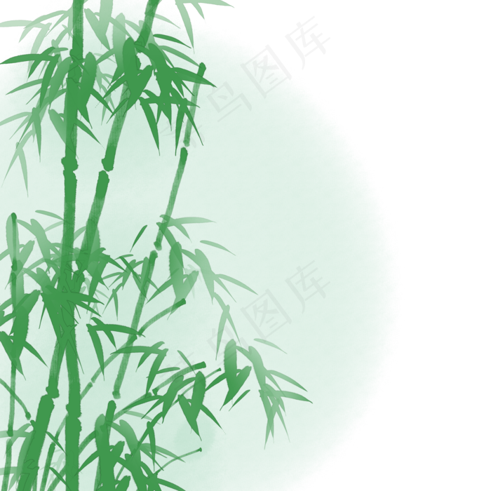 绿色竹子端午节竹叶
