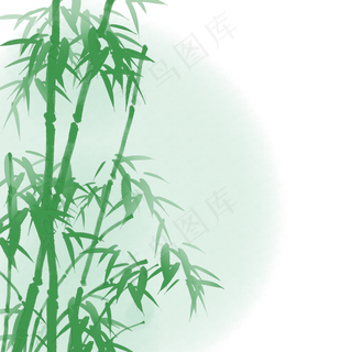 绿色竹子端午节竹叶