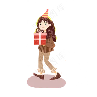 儿童节女孩礼物素材