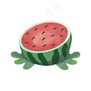 切开的半块西瓜