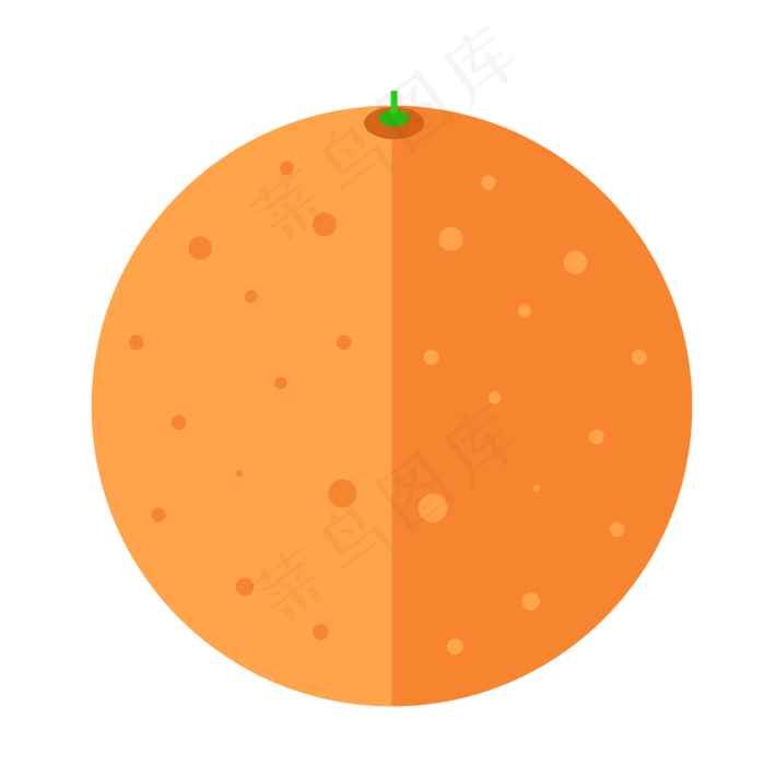 夏季水果橘子小吃(2048*2048px 300 dpi )ai矢量模版下载